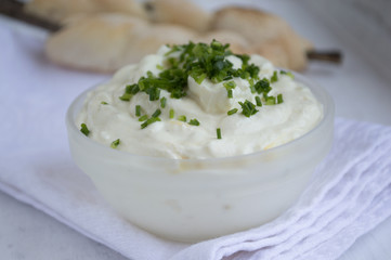 Herb dip with chives