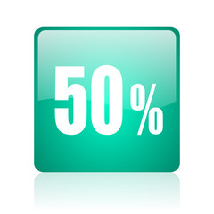 50 percent internet icon