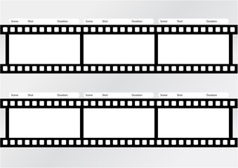 Professional of storyboard film strip template