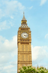 Fototapeta na wymiar Big Ben in Westminster, London.