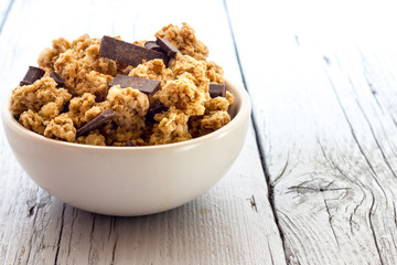 Cereals with chocolate