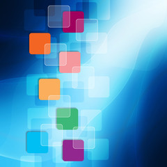 Squares on abstract background