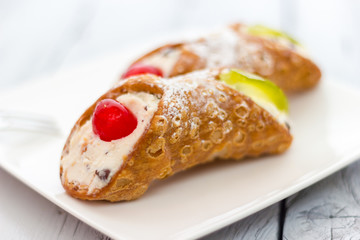 Sicilian cannoli from Italy