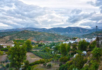 Fototapeta premium Priego de Córdoba, paisaje desde el Balcón del Adarve