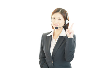 笑顔のオペレーター