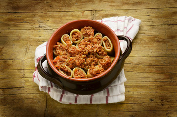 Paccheri al ragù Cucina italiana Kuchnia włoska Expo 2015