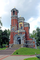 Fototapeta na wymiar Church-tomb princes Svyatopolk-Mirsky in Belarus