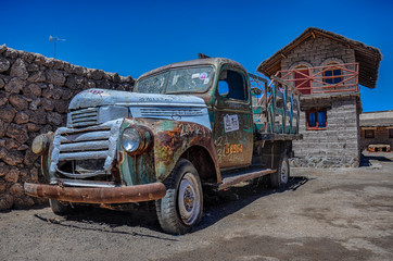 Rusted Old Car in Uyuni, Bolivia