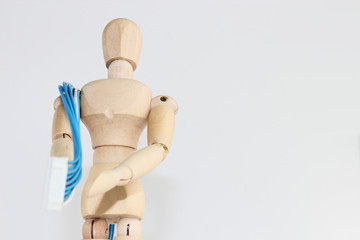 デッサン人形とハーネス