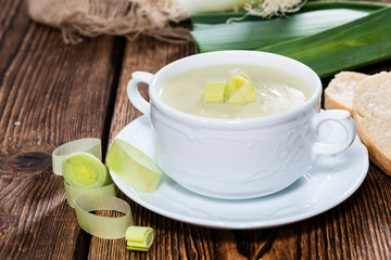 Portion of Leek Soup