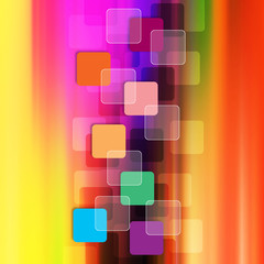 Squares on abstract background