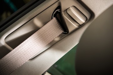 Car Seat Belt Closeup