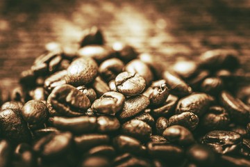Golden Coffee Beans