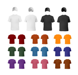 T0shirt and baseball cap templates