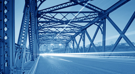 Naklejka premium Night traffic lights