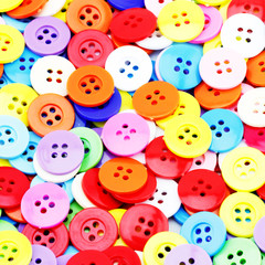 Fototapeta na wymiar Colorful buttons, Colorful Clasper isolate on white background
