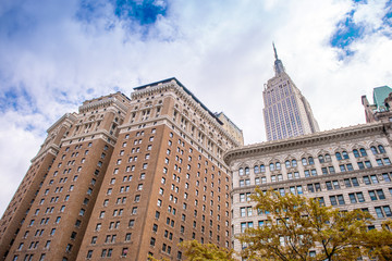 New York Architecture. City buildings and skyscrapers