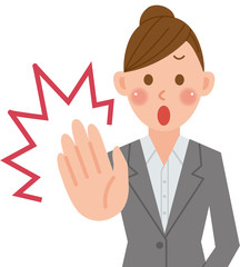 ビジネスウーマン　禁止