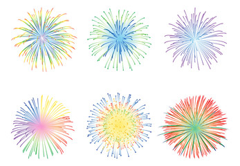 Fireworks display illustration