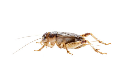 Cricket (Gryllus)  on white background,Brachytrupes portentosus.