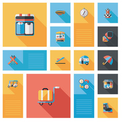 traveling flat ui background,eps10