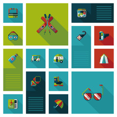 traveling flat ui background,eps10