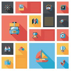 traveling flat ui background,eps10