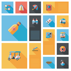 traveling flat ui background,eps10