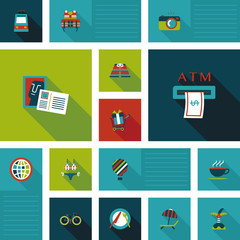 traveling flat ui background,eps10