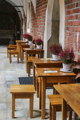 Street cafe, Krakow, Poland.