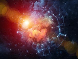Selbstklebende Fototapeten Lights of Nebula © agsandrew