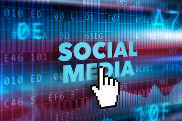 Social media technology concept