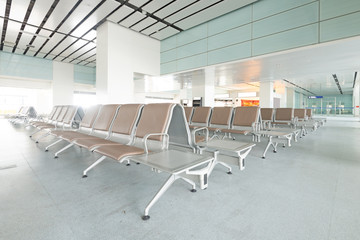 Bench in the shanghai pudong airport