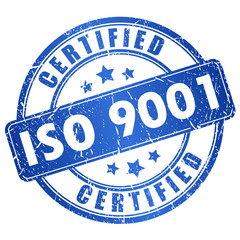 Iso 9001 certified stamp