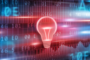 Light bulb concept background