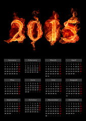 Fiery calendar