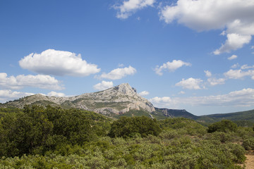 Mount Sainte Victoire in Provence, France