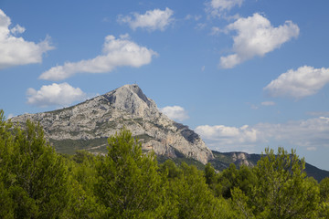 Mount Sainte Victoire in Provence, France