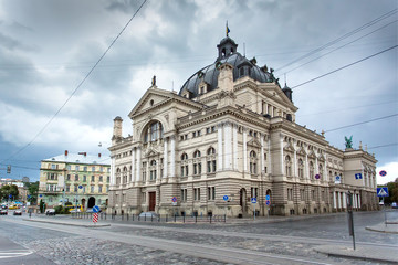 Fototapeta na wymiar Lviv Opera and Ballet Theater, Ukraine