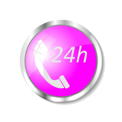 Pink web button