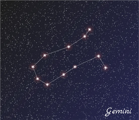 Obraz na płótnie Canvas constellation gemini
