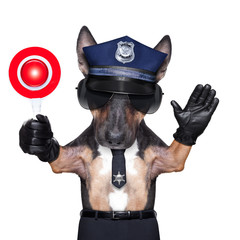 police dog motorbike