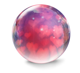 red hearts background