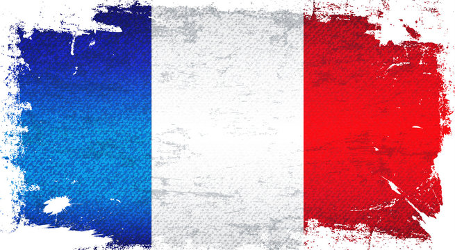 France Flag Art Background