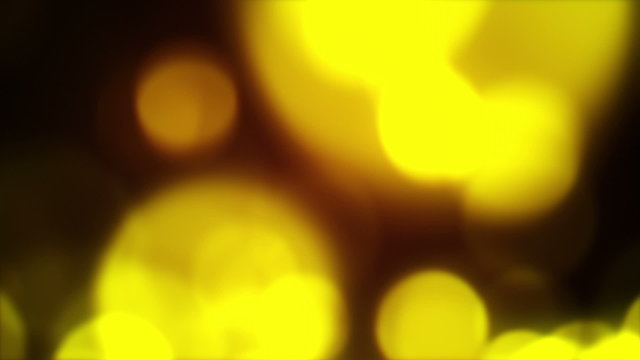 blurred yellow circles flashing rush loopable background
