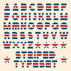 color striped typeset