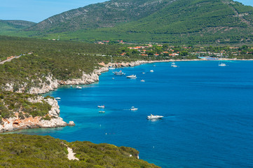 Fototapeta na wymiar Landscape of coast of Sardinia