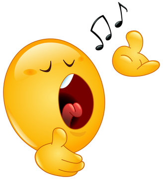 Singing emoticon