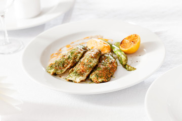 roasted fish with pumpkin