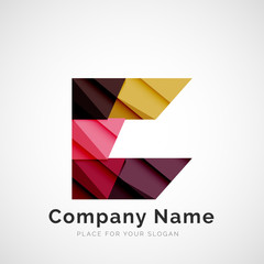 Fototapeta premium Geometric shape, company logo